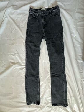 Abercrombie & Fitch Charcoal Gray '90s Slim Straight Jeans